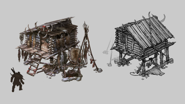 SpellForce3_ConceptArt_buildings_orc_hunting_cabin_2